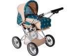 Kombi-Puppenwagen CHIC2000 "Leni", beige (sternchen beige), Puppenwagen, KinderB:37cm H:68cm T:64cm, Kunststoff, Metall, Stoff, Kombi-Puppenwagen, mit herausnehmbarer Tragetasche, B:37cm H:68cm T:64cm
