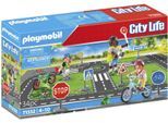 Konstruktions-Spielset PLAYMOBIL "Fahrradparcours (71332), My City Life", bunt, Spielbausteine, Kinder, Kunststoff, Konstruktions-Spielset, Made in Europe