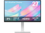 LG LED-Monitor "27US550", Energieeffizienz: F, weiß, B:61,35cm H:36,35cm T:4,54cm, Monitore, LED-Monitor