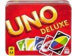Spiel MATTEL GAMES "UNO Deluxe in Metalldose", bunt, Spiele, Kinder, Spiel