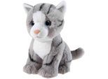 Kuscheltier HEUNEC "Medi-Mi, Katze", grau, Plüschfiguren, KinderB:19cm H:18cm T:22cm, Kuscheltier, B:19cm H:18cm T:22cm