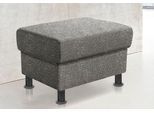 Hocker TRENDMANUFAKTUR "Rondo, Polsterhocker zur Serie, Breite 67 cm, Füße schwarz", beige (beige, braun), B:67cm H:46cm T:53cm, Kunstleder SOFTLUX;Microfaser PRIMABELLE (100% Polyester);NaturLEDER (echtes Rindsleder);Struktur (54% Polyacryl, 46% Polyester), Hocker, Hocker, Fußhocker wahlweise mit Federkern, in verschiedenen Bezügen bestellbar