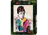 Puzzle HEYE "People by Johnny Cheuk, Audrey", bunt, Puzzles, KinderB:50cm H:70cm, Pappe, Motiv, Puzzle, Made in Germany, B:50cm H:70cm