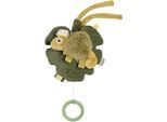 Spieluhr FEHN "Lazy, Crazy & Pink, Chamäleon", grün (khaki, olive), Spieluhren, BabyB:12,5cm H:7,4cm L:14cm, Plüsch, Softvelours, Spieluhr, B:12,5cm H:7,4cm L:14cm