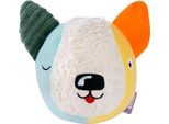 Greifspielzeug FEHN "Stoffball Hund NATUR", bunt, Greifspielzeug, BabyB:10,4cm H:5,6cm L:10,8cm, Nicki, Plüsch, Greifspielzeug, Enthält Bio-Baumwolle, B:10,4cm H:5,6cm L:10,8cm