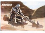 Poster REINDERS "The Mandalorian - Speederbike", beige (farbe bild(er): beige), B:91,5cm H:61cm T:0,1cm, Papier, Bilder, Poster
