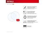 DISPLEX Displayschutzglas "Smartwatch Glass Unbreakable Protector", transparent, B:9cm H:0,3cm T:13,5mm, Displayfolien, Displayschutzfolie, Schutzfolie, Bildschirmschutz, kratz- & stoßfest, Displayschutzglas