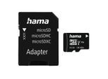HAMA Speicherkarte "microSD Karte, Memory Fast, + Adapter/Mobile, Class 10 UHS-I", schwarz, 128 GB, Speicherkarten, Speicherkarte