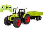 RC-Traktor JAMARA "Claas Arion 660 mit Kippanhänger 1:24 2,4GHz", grün, Fernlenkfahrzeuge, KinderB:11,4cm H:13,2cm T:43,6cm, RC-Traktor, mit LED Licht, B:11,4cm H:13,2cm T:43,6cm