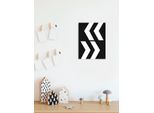 Leinwandbild KOMAR "Typo Arrows - Größe 30 x 40 cm", schwarz (farbe bild(er): schwarz, weiß), B:30cm, Holz, Papier, Bilder, Leinwandbild, Keilrahmenbild mi Echtholzrahmen