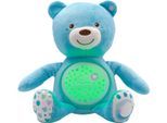 Kuscheltier CHICCO "First Dreams Baby Bär, Hellblau", blau (hellblau), Plüschfiguren, KinderH:30cm, Plüsch, Kuscheltier, mit Lichtprojektion und Soundfunktion, H:30cm