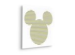 Leinwandbild KOMAR "Mickey Horizontal Stripes - Größe 40 x 40 cm", bunt (farbe bild(er): bunt), B:40cm, Holz, Papier, Bilder, Leinwandbild, Keilrahmenbild mi Echtholzrahmen