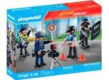 Konstruktions-Spielset PLAYMOBIL "Figurenset Polizei (71730), Playmobil Action Heroes", bunt, Spielbausteine, Kinder, Kunststoff, Konstruktions-Spielset, Made in Europe