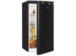 EXQUISIT Vollraumkühlschrank "KS85-V-0O91E, 76 L Volumen", Energieeffizienz: E, silber (schwarz), Rechtsanschlag, Kühlschränke, Perfekte Kühlung für Obst, Gemüse & Getränke – kompakt und vielseitig, Vollraumkühlschrank