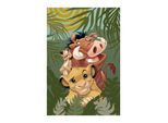 Bild KOMAR "Lion King Carefree Trio", bunt (farbe bild(er): bunt), B:50cm H:70cm, Holz, Papier, Bilder, Bild, Wandbild zur Dekoration im Kinderzimmer - ohne Rahmen