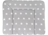 Wickelauflage ROBA "Little Stars, 85x75 cm", grau, B:85cm L:75cm, PU-Beschichtung, Polyester, Wickelauflagen, Wickelauflage, mit weicher Polsterung