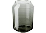 Tischvase FINK "ORELIA", grau, H:28cm Ø:20cm, Glas, Vasen, Tischvase, aus Glas, auch als Windlicht verwendbar