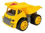 Spielzeug-Baumaschine BIG "BIG Power Worker Maxi Truck", gelb, Spielzeugfahrzeuge, KinderB:46cm H:30cm T:32cm, Kunststoff, Spielzeug-Baumaschine, Made in Germany, B:46cm H:30cm T:32cm