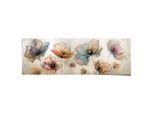 Poster REINDERS "Aquarell Blumen", farbe bild(er): beige, B:158cm H:53cm T:0,1cm, Bilder, Poster, Wohnzimmer - Beige - 170 gr. Papier - Blumen und Pflanzen - 158x53 cm