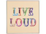 Kunstdruck MIRRORS AND MORE "LIFE", bunt (farbe bild(er): vielfarbig), B:40cm H:40cm, Kunststoff, Bilder, Kunstdruck, Kunstwerk mit positivem Spruch