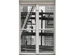 Wandsticker QUEENCE "Stahlgerüst", grau, B:40cm H:60cm T:0,1cm, Wandtattoos, Wandsticker, Wandsticker, Wandbild, selbstklebend, 3D, Fenster