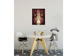 Wandbild KOMAR "Disney Tiana Dr. Facilier", gelb (farbe bild(er): gelb,rot), Disney, 1 Stk., Vlies, Bilder, Wandbild, 30 x 40 cm (Breite x Höhe) - Kinderzimmer, Dekoration