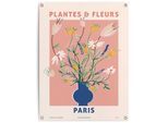 Poster REINDERS "Blumen", bunt (farbe bild(er): bunt), B:60cm H:80cm T:0,1cm, Leinwand, Bilder, Poster, Outdoor für Garten oder Balkon