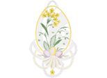 Fensterbild "Fensterbild "Osterei" farbig", bunt, B:21cm H:30cm, Polyester, W. REUTER & SOHN - PLAUENER SPITZE, Fensterbilder, Fensterbild