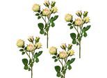 Kunstblume CREATIV GREEN, orange, H:39cm, Kunststoff, Polyester, Kunstpflanzen, Kunstblume, 4er Set