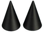 Gardinenstangen-Endstück LIEDECO "Cone" Gr. 1, schwarz, H:2,5cm L:4cm Ø:1,6cm, Gardinenstangenendstücke, Gardinenstangen-Endstück, für Gardinenstangen Ø 16 mm