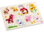 Steckpuzzle HABA "Oma Lenis Tiere", bunt, Puzzles, Kinder, Holz, Motiv, Steckpuzzle