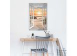 Poster REINDERS "Beautiful Dunes Window", orange (farbe bild(er): orange), B:61cm H:91,5cm T:0,1cm, Holzwerkstoff, Bilder, Poster