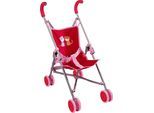 Puppenbuggy HABA "Jule", rot (rot, rosa), Puppenwagen, KinderB:24,8cm H:65,5cm, Metall, Polyester, Polypropylen, Puppenbuggy, B:24,8cm H:65,5cm