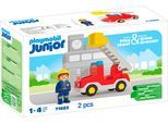 Konstruktions-Spielset PLAYMOBIL "Feuerwehrleiterfahrzeug (71683), JUNIOR", bunt, Spielbausteine, Baby, Kunststoff, Konstruktions-Spielset, Made in Europe