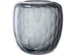Tischvase LEONARDO "Dekovase BELLAGIO", grau (anthrazit), H:18,5cm Ø:17,3cm, Glas, Vasen, Tischvase, aus Glas, anthrazitfarben, handgefertigt