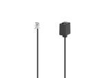 HAMA Telefonkabel "Verlängerungskabel Modular-Stecker 6p6c - Modular-Buchse 6p6c, 6m", schwarz, 600cmcm, Kabel, Telefonkabel