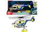 Spielzeug-Hubschrauber DICKIE TOYS "Police Helicopter", silber (silber, blau), Spielzeugfahrzeuge, KinderT:36cm, Kunststoff, Spielzeug-Hubschrauber, mit Funktionen, T:36cm