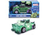 Spielzeug-Auto DICKIE TOYS "Marvel Light Hero Hulk 1:32", grün, Spielzeugfahrzeuge, KinderT:15cm, Kunststoff, Spielzeug-Auto, mit Licht und Sound, T:15cm