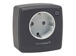 HOMEMATIC IP Funksteckdose "Schalt-Mess-Steckdose", anthrazit, B:11,5cm H:10cm T:12,5cm, Steckdosenschalter, Funksteckdose