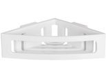 Badorganizer WENKO "Turbo-Loc Eckablage Bralia", weiß, B:35cm H:9cm T:20cm, ABS-Kunststoff, Aufbewahrungsboxen, Badorganizer, Befestigen ohne Bohren