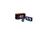 GIGABYTE Gehäuselüfter "AORUS WATERFORCE II 240 AIO Flüssigkeits-CPU-Kühler - 2x120mm ARGB-Lüf", ohne farbbezeichnung, B:14,4cm H:20,8cm T:37cm, Computer-Kühler, Gehäuselüfter