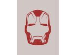 Bild KOMAR "Iron Man Helmet MK 43", rot (farbe bild(er): rot), B:30cm H:40cm, Holz, Papier, Bilder, Bild, Wandbild zur Dekoration im Kinderzimmer - ohne Rahmen