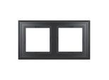 HOMEMATIC IP Smart-Home-Zubehör "Glasrahmen – 2-fach", schwarz, B:12,5cm H:5cm T:16cm, Smart-Home-Stationen, Smart-Home-Zubehör