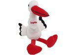 Kuscheltier HEUNEC "Misanimo, Storch, 40 cm", weiß, Plüschfiguren, KinderH:40cm, Polyester, Kuscheltier, mit individuell bestickbarem Halstuch, H:40cm