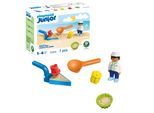 Konstruktions-Spielset PLAYMOBIL "Sand-Bäckerei (72005), Junior Sand", bunt, Spielbausteine, Kinder, Kunststoff, Konstruktions-Spielset, Made in Europe