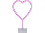 JUST LIGHT LED Wandleuchte "NEON-HERZ", pink, 1, 1 Stk., Leuchten, LED Wandleuchte