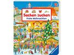 Kinderbuch RAVENSBURGER "Pappbilderbuch, Sachen suchen Frohe Weihnachten", bunt, B:17,5cm H:20,5cm, Bücher, Kinderbuch