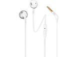 JBL In-Ear-Kopfhörer "In-ear wired headphones T205", silber (silberfarben), B:6cm H:2cm T:17,5cm, Kopfhörer, In-Ear-Kopfhörer