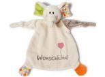 Schmusetuch NICI "My First NICI Kollektion, Elefant Dundi, Wunschkind", Baby, beige, Plüsch, Polyester, Schnuffeltücher Schmusetuch, mit aufgestickten Augen