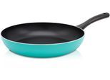 Bratpfanne KRÜGER "Aluminium Pfanne Bali", grün (mint), H:5,5cm Ø:28cm, Pfannen, Bratpfanne, für Induktions-Kochfelder geeignet